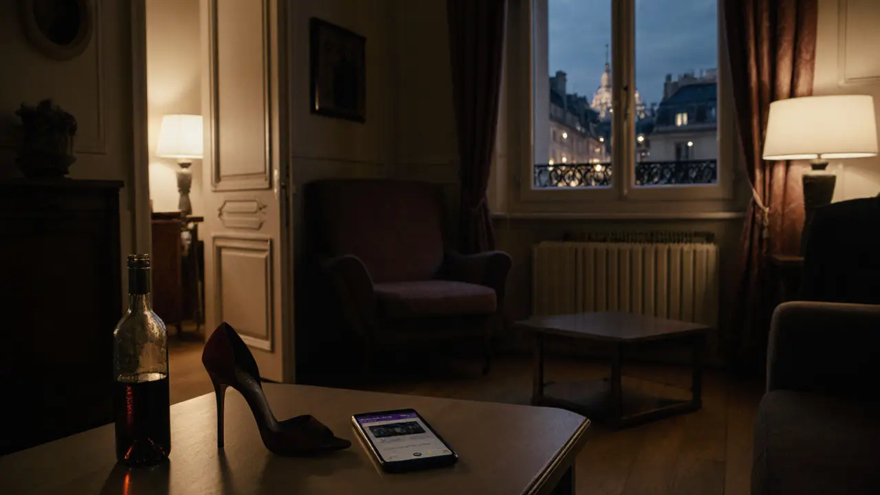 A discreet luxury apartment in Paris with signs of a quiet, respectful companionship.